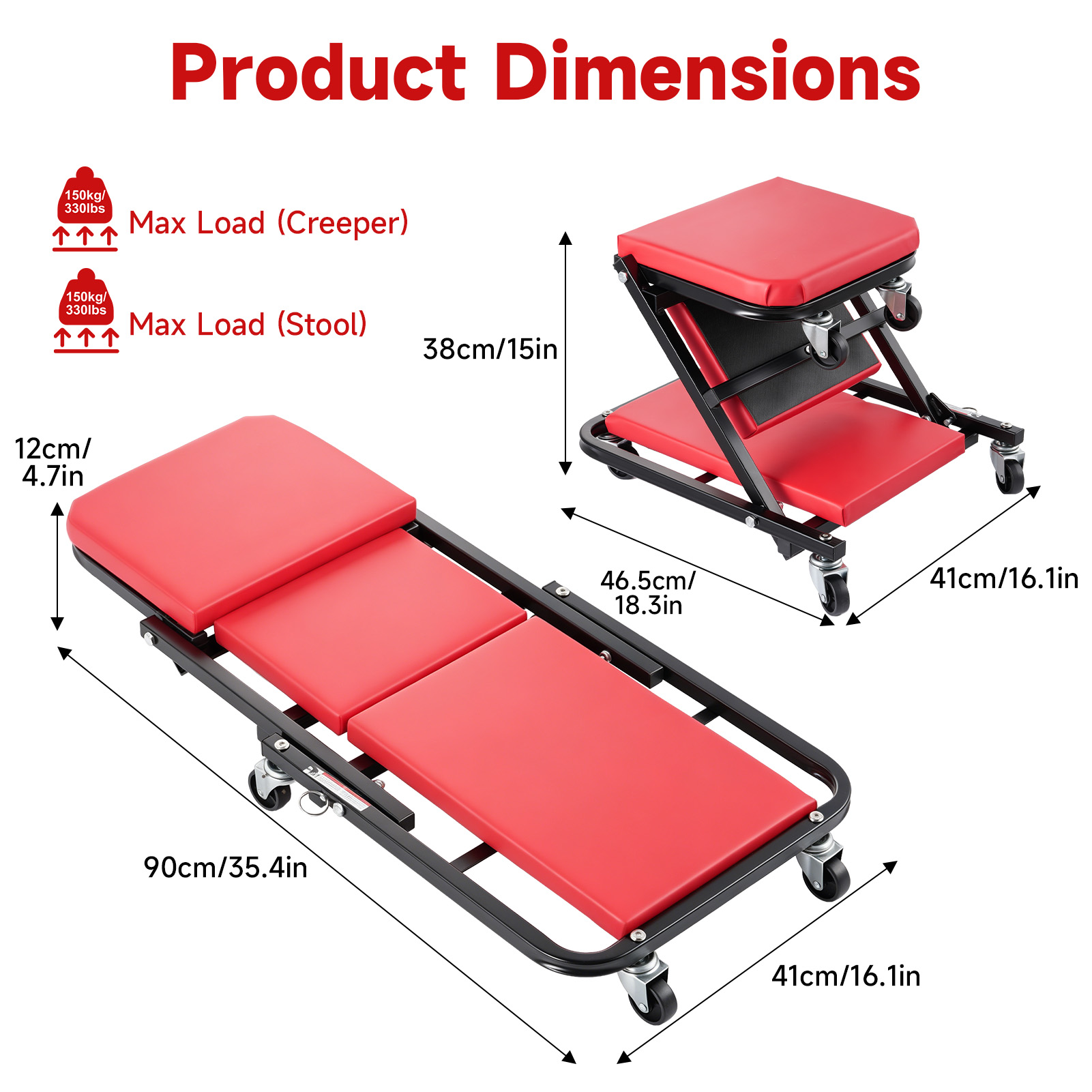 36 Inch Z-Shaped Mechanic Cree - đánh giá và giá Garage Creeper Roller