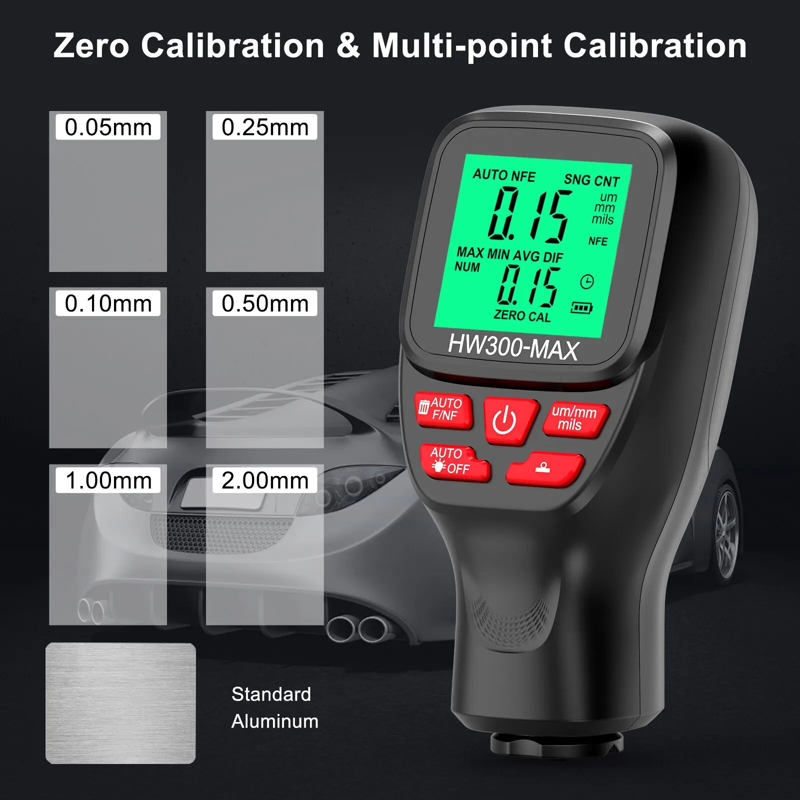 1Set HW300-MAX Coating High Pr - đánh giá và giá Paint Thickness Gauge