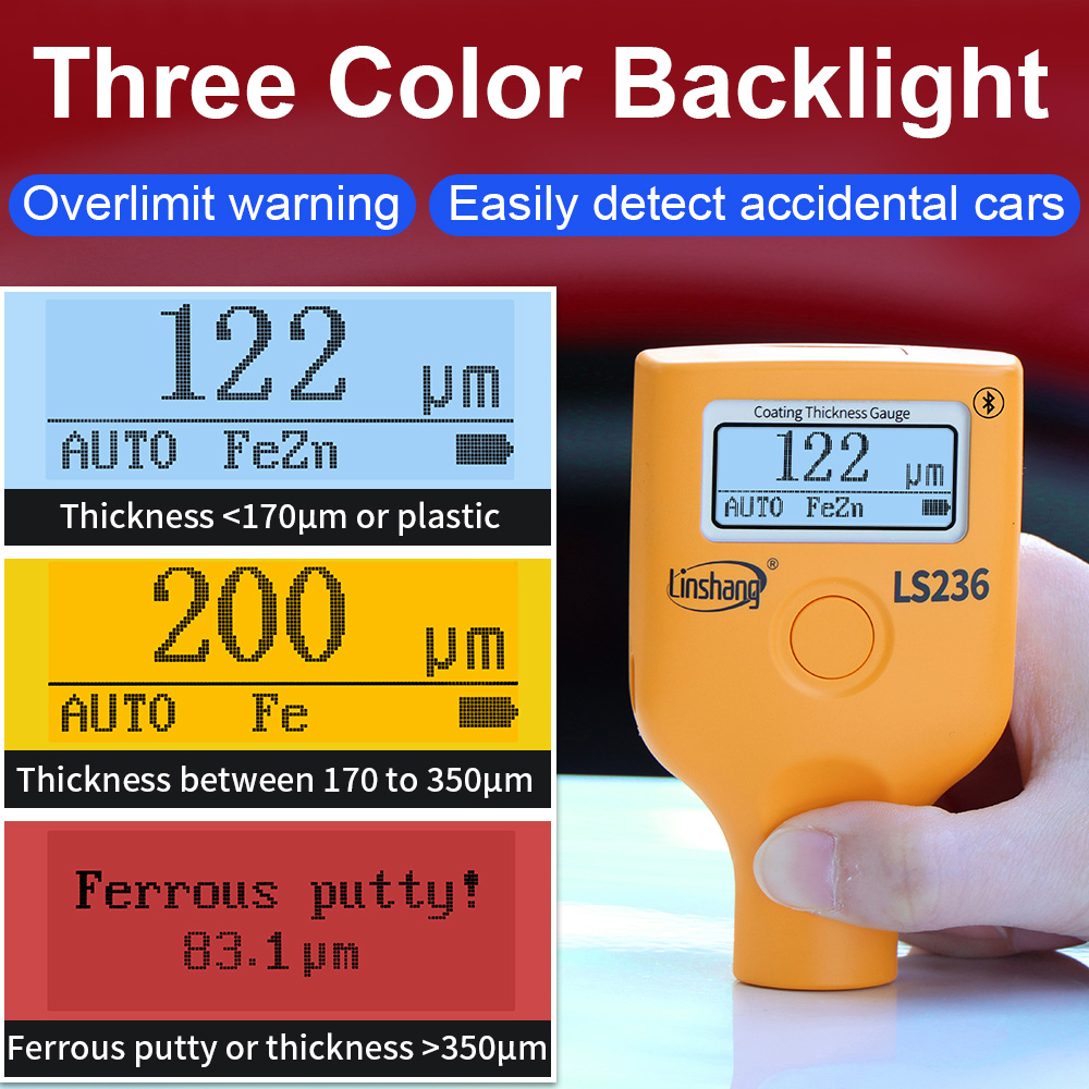 On Sale LS236 Portable Car Pai - đánh giá và giá Paint Thickness Gauge