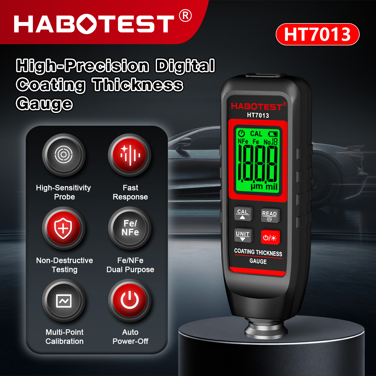 HABOTEST HT7013 Coating Thickn - đánh giá và giá Paint Thickness Gauge
