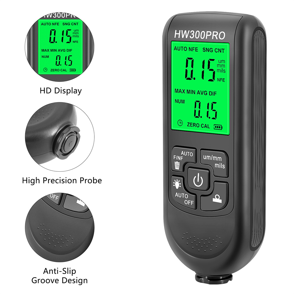 HW-300PRO Coating Thickness Ga - đánh giá và giá Paint Thickness Gauge